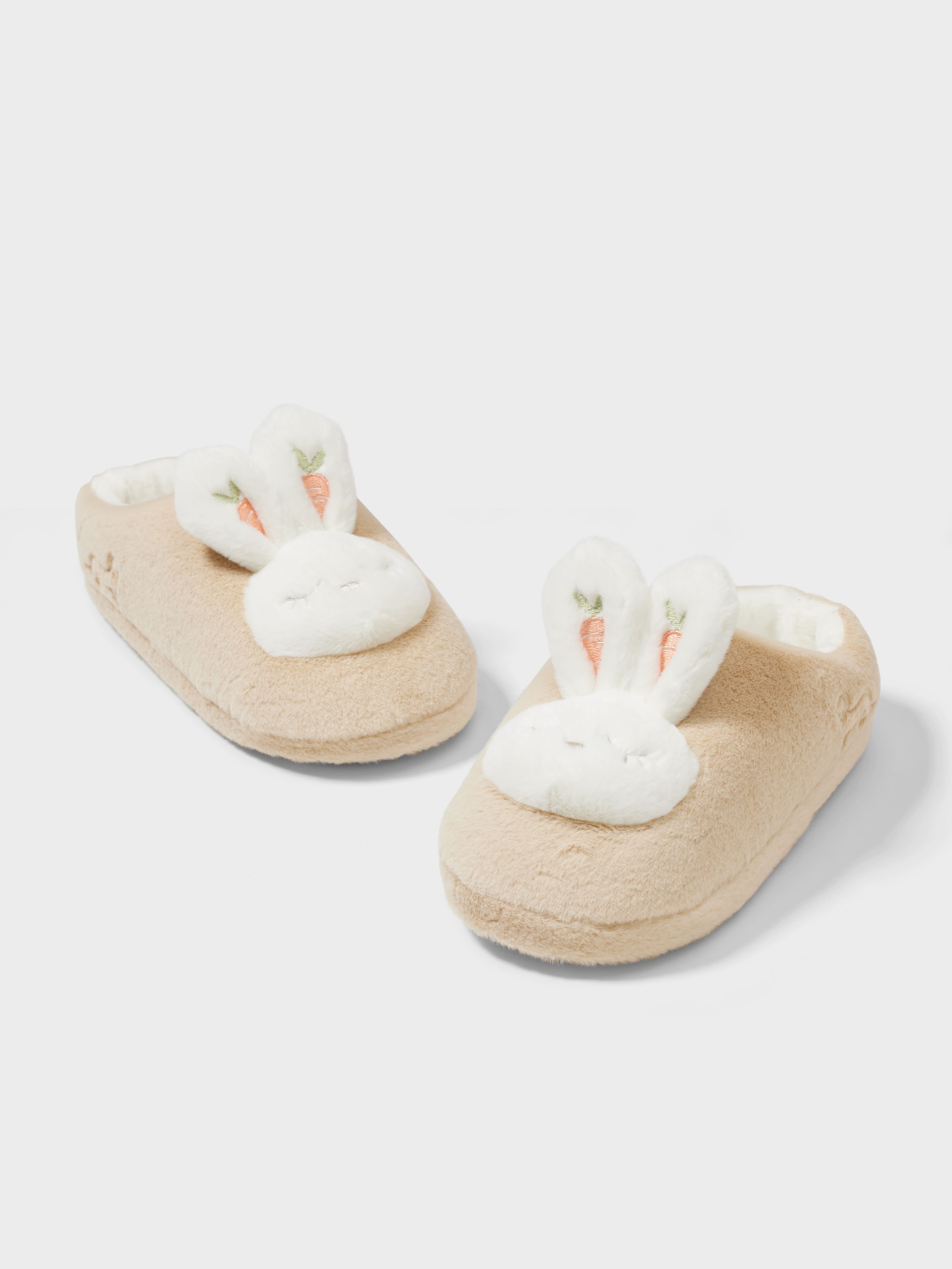 Kids Bunny Scuff Slippers Cream Peter Alexander Online