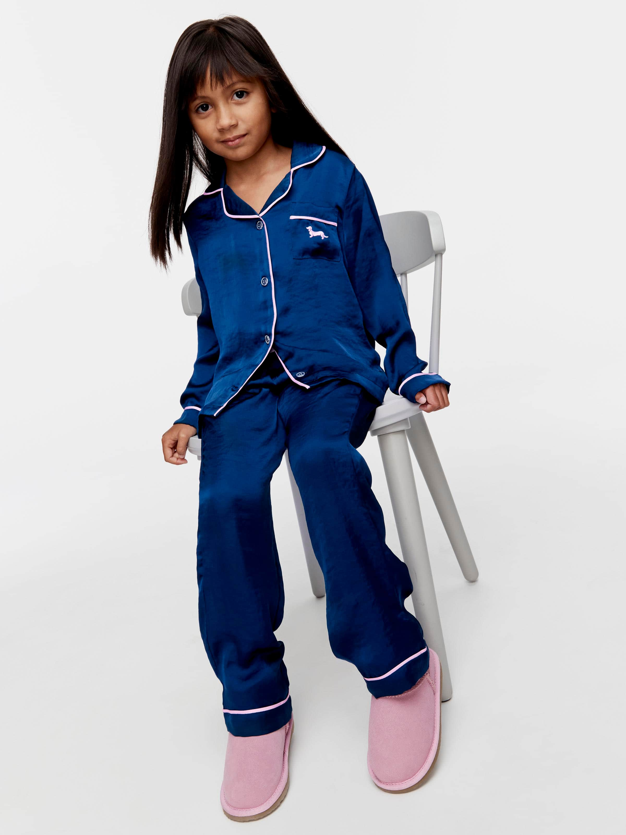 jnr-girls-long-navy-chic-satin-pj-set-navy-peter-alexander-online