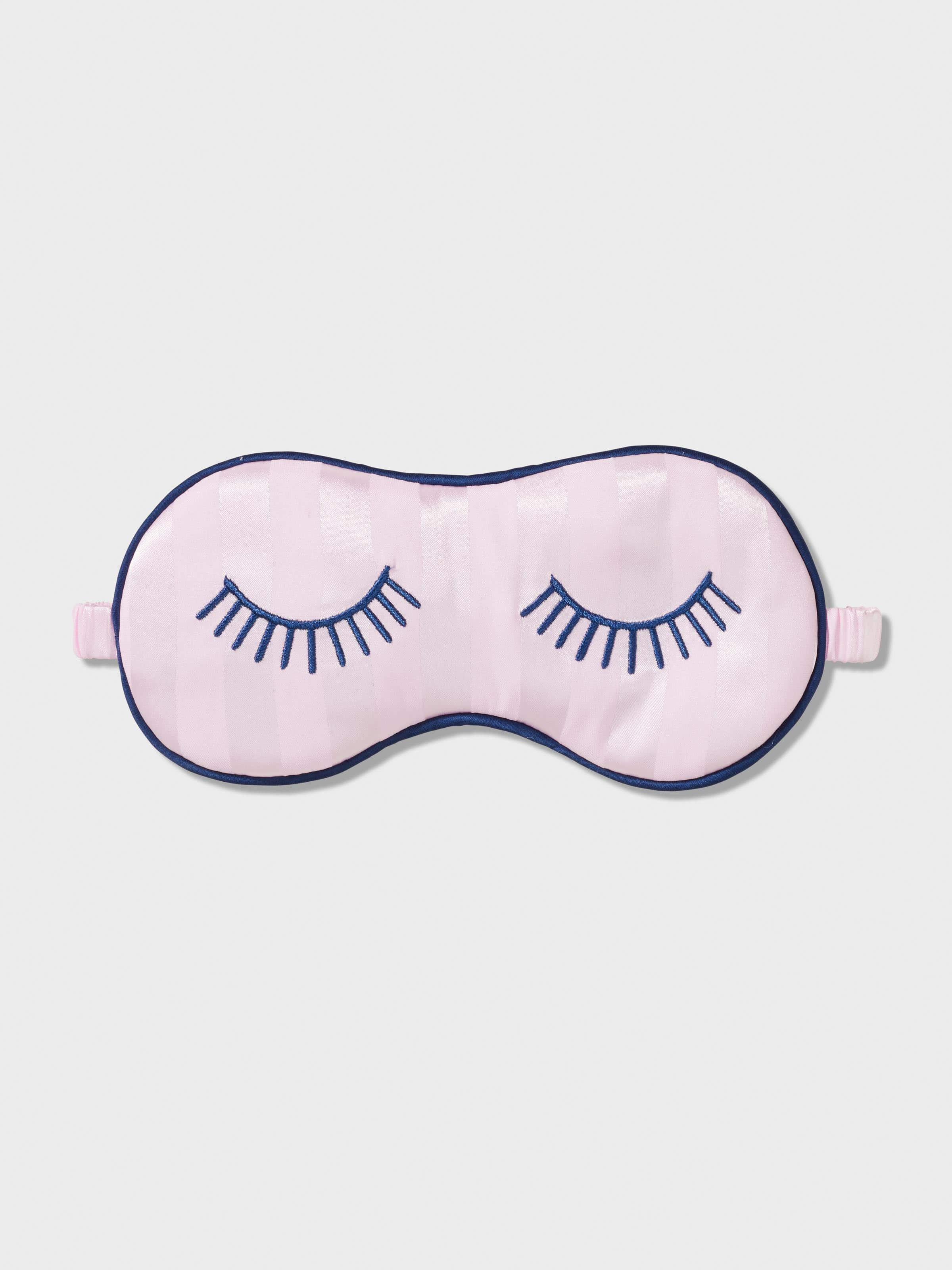 Girls Pink Satin Eye Mask Pink - Peter Alexander Online