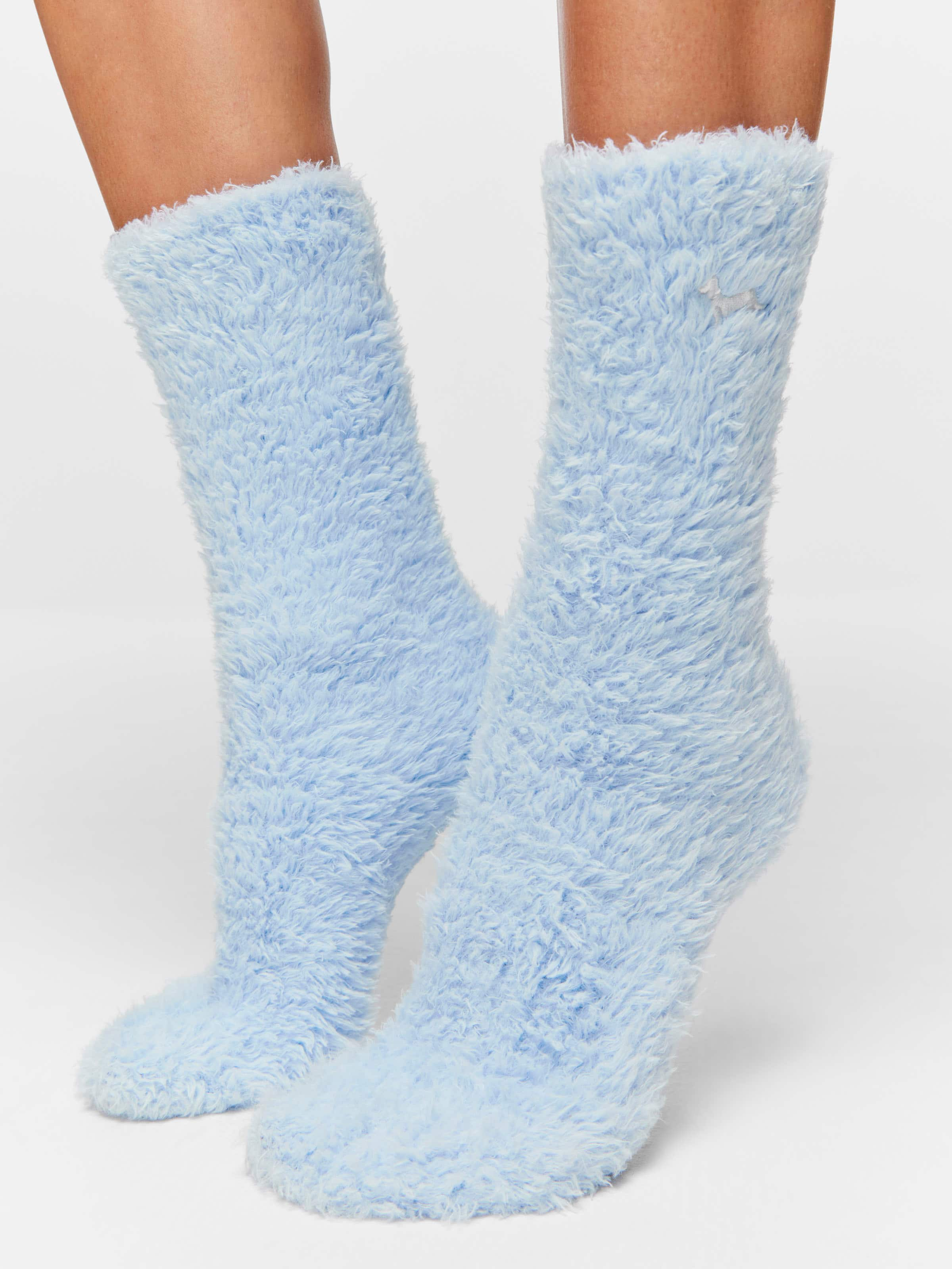 Iced Blue Cuddle Sock - Peter Alexander Online